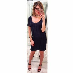 Nicholas K | Navy Tie Dye Crossover Back Mini Dress